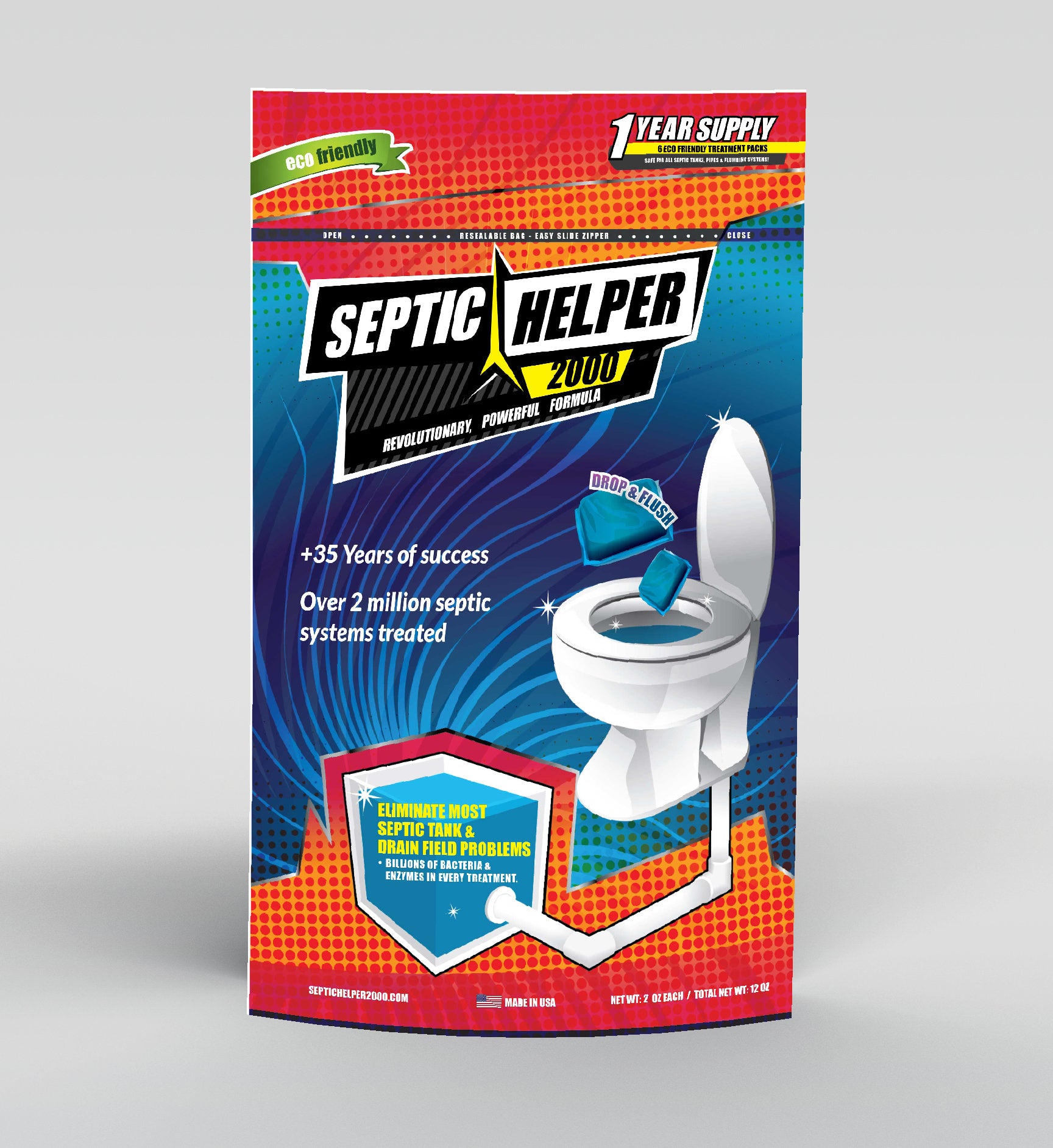 1 year septic helper 2000